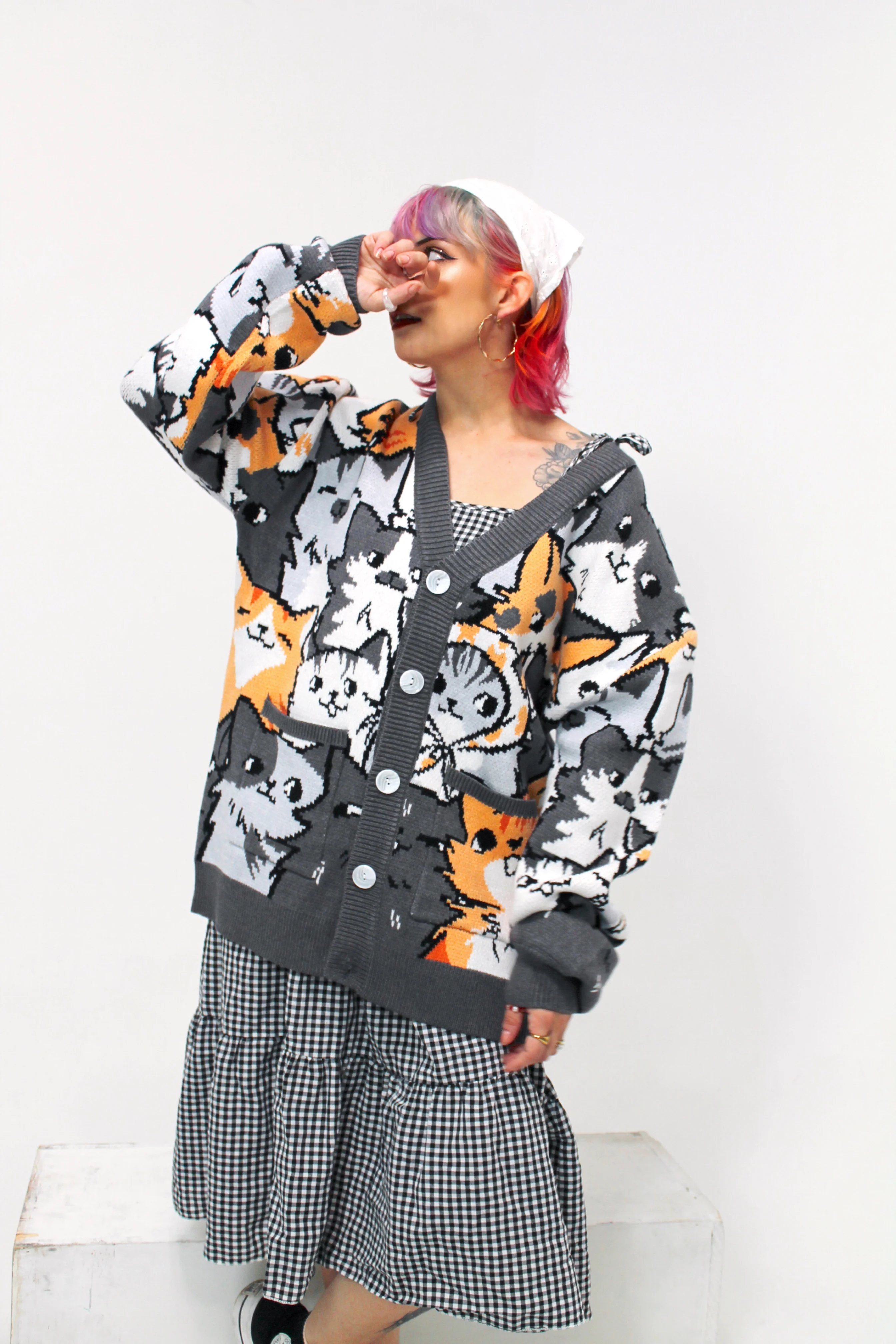Are You Kitten Me Cardigan - Image 5