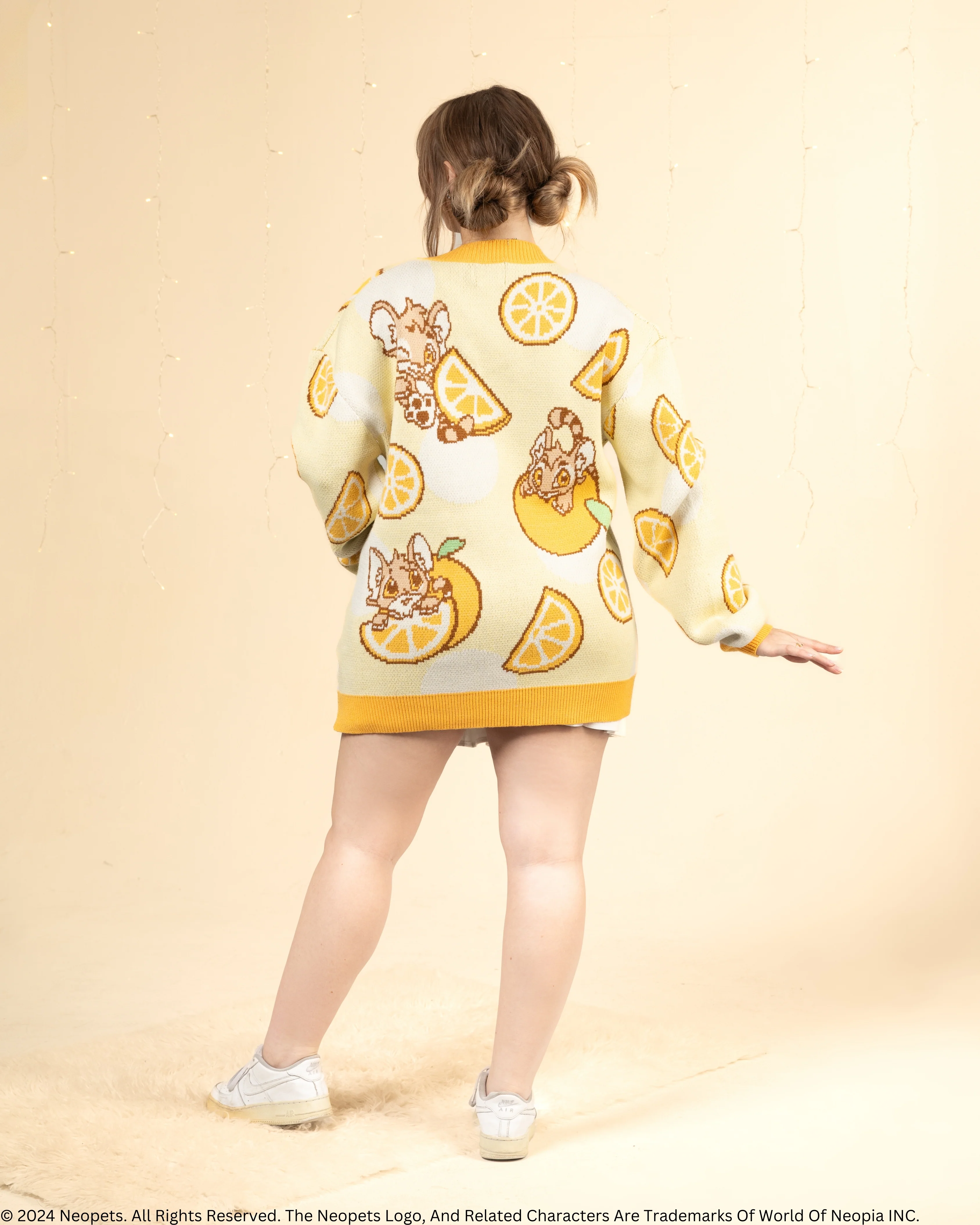 Baby Kougra Orange Cardigan - Image 4