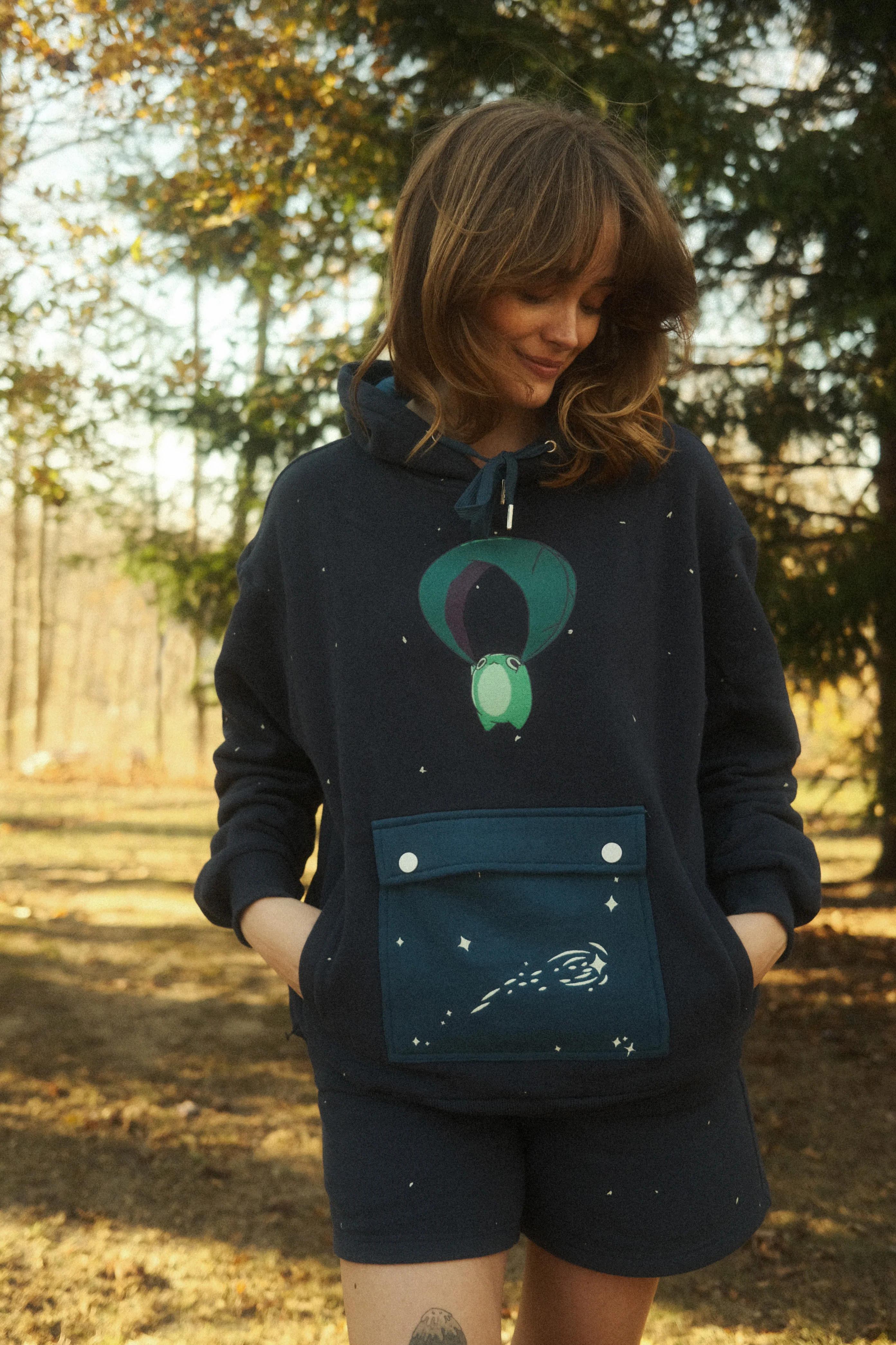 Gliding Frog Nighttime Hoodie - Image 4