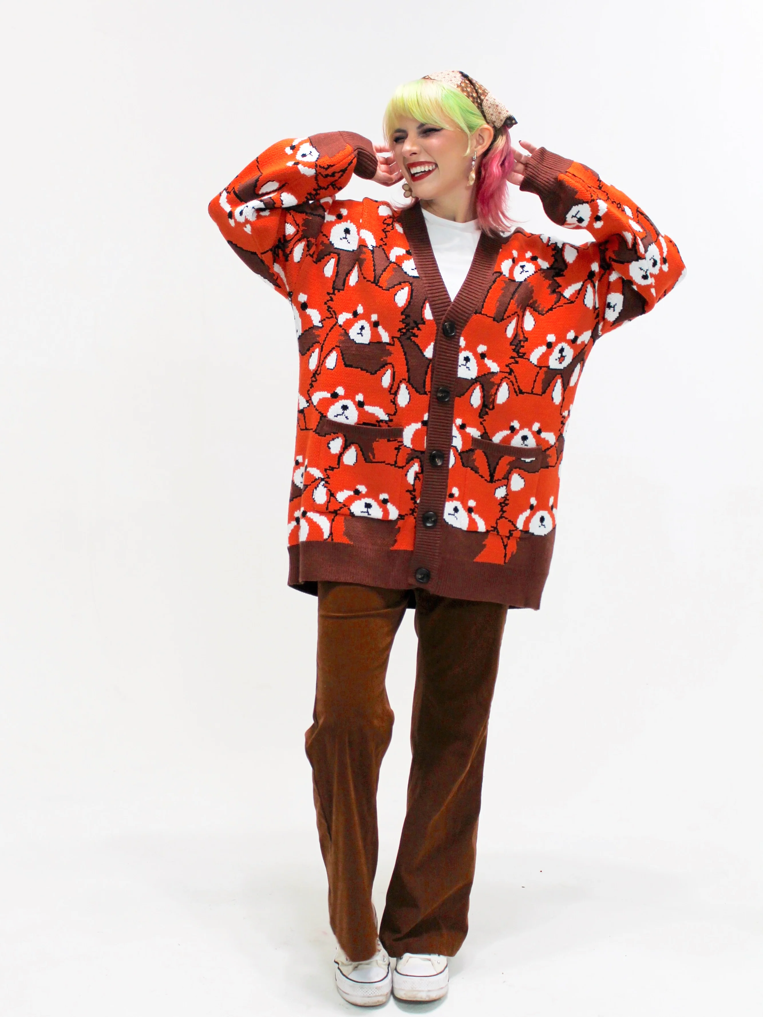 Left on Red Panda Cardigan - Image 3