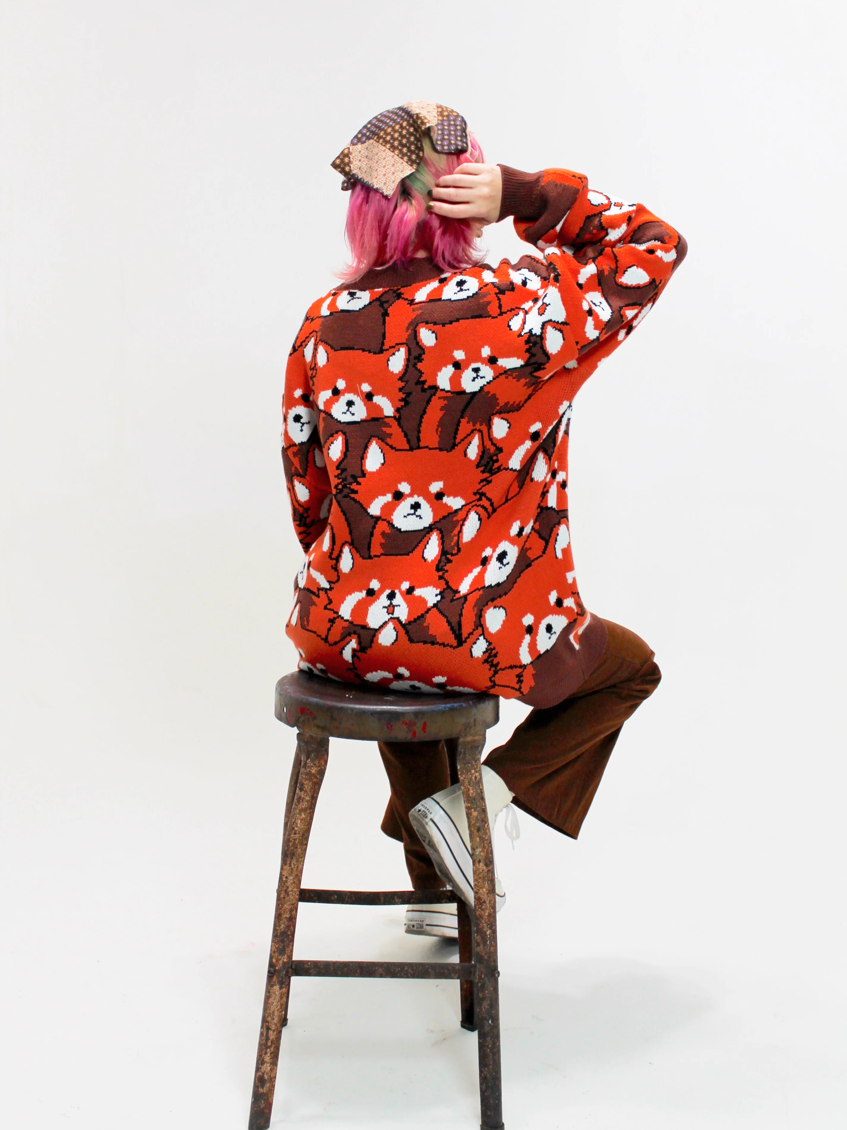 Left on Red Panda Cardigan - Image 4